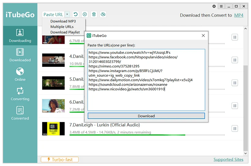 iTubeGo YouTube Downloader screenshot 3